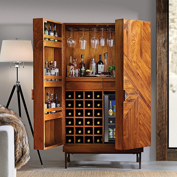 Cheverny Inlay Bar armoire