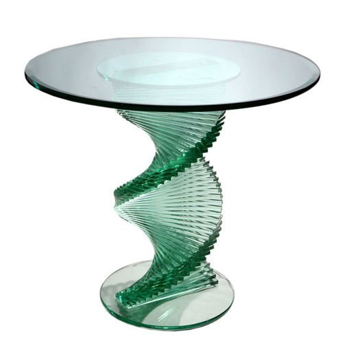 Spiral Glass Table